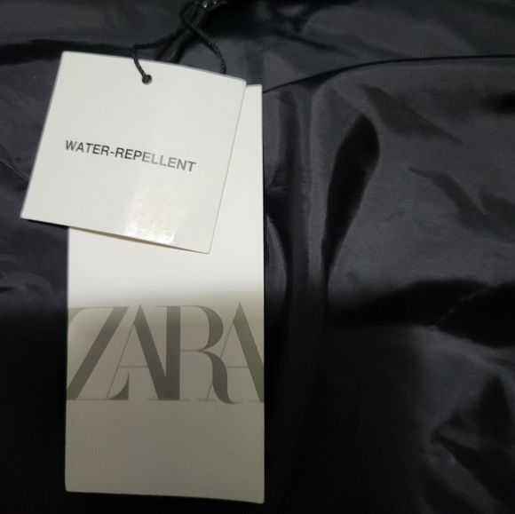 Zara Jacket Men Tan Black Long Sleeve Hooded Full Zip Pockets Comfort - Picture 3 of 11